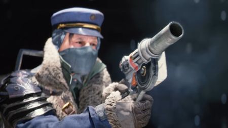 Arc Raiders player holding grenade launcher