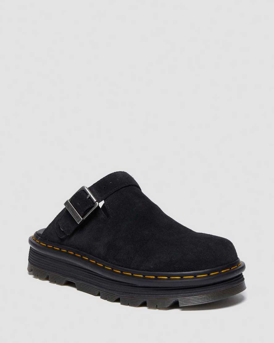 Dr Martens Zebzag Suede Casual Slingback Platform Mules
