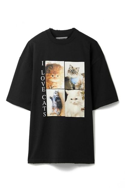 Balenciaga Oversized Printed Cotton-Jersey T-shirt