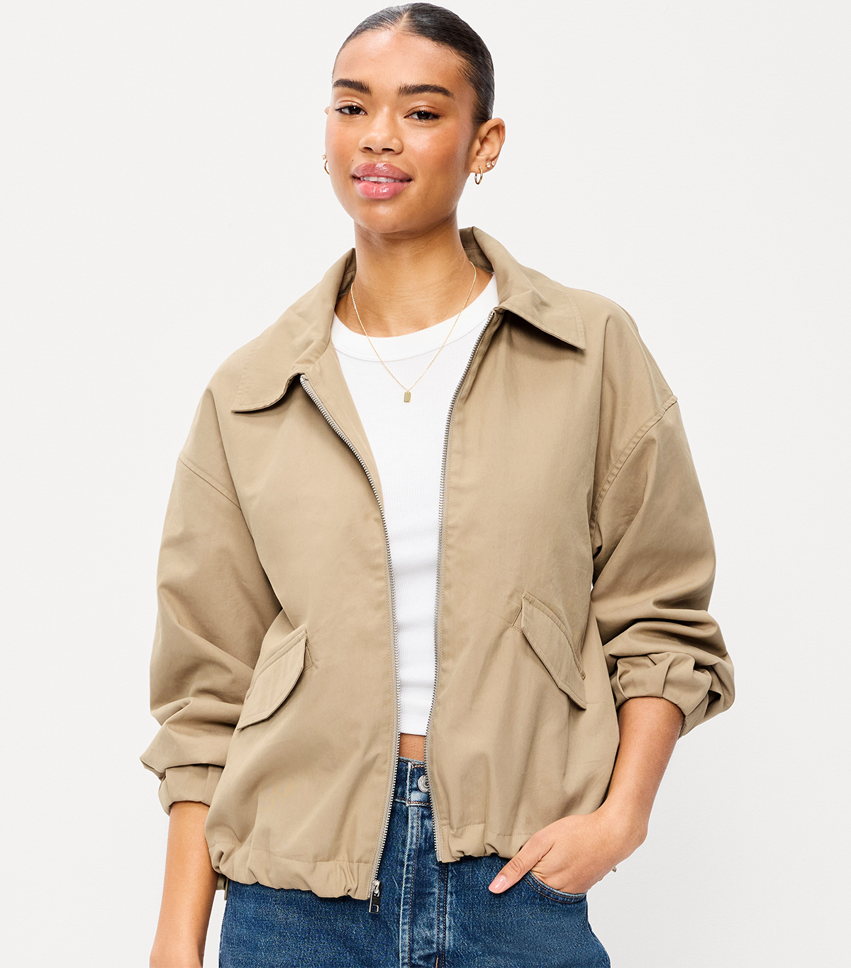 Old Navy, Full-Zip Harrington Jacket