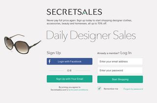 Top 10 bargain websites: SecretSales