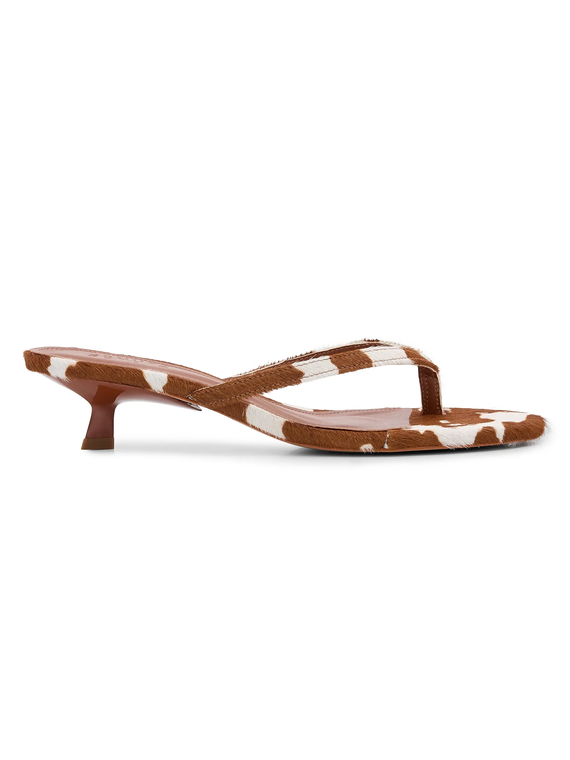 Caroline 50mm Printed Hair-On-Hide Sandals