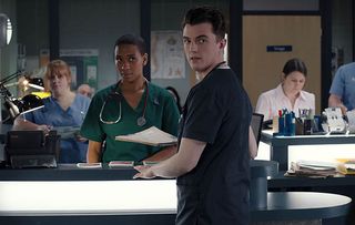 Will, Archie and Robyn collectively freeze when Connie appears on the ward!
