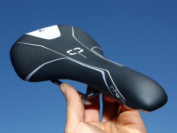 Bontrager's new Evoke mountain bike saddle line will also include women's-specific models at two levels. The second-tier Evoke RL WSD is pictured here and features titanium rails, zone-density padding, and as with all Bontrager inForm saddles, multiple width options.