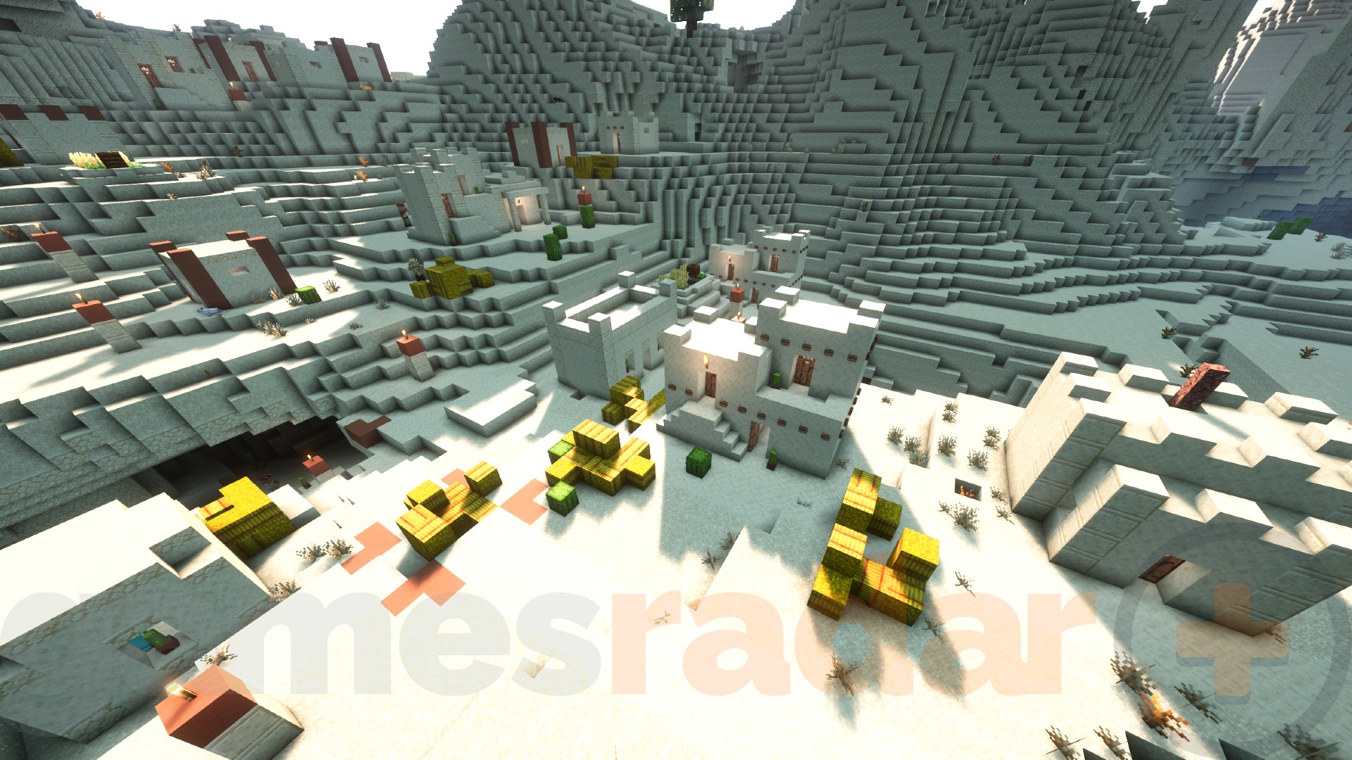 A Desert Village in Minecraft.