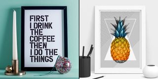 Brighten up a graphic designer's walls with these cool prints