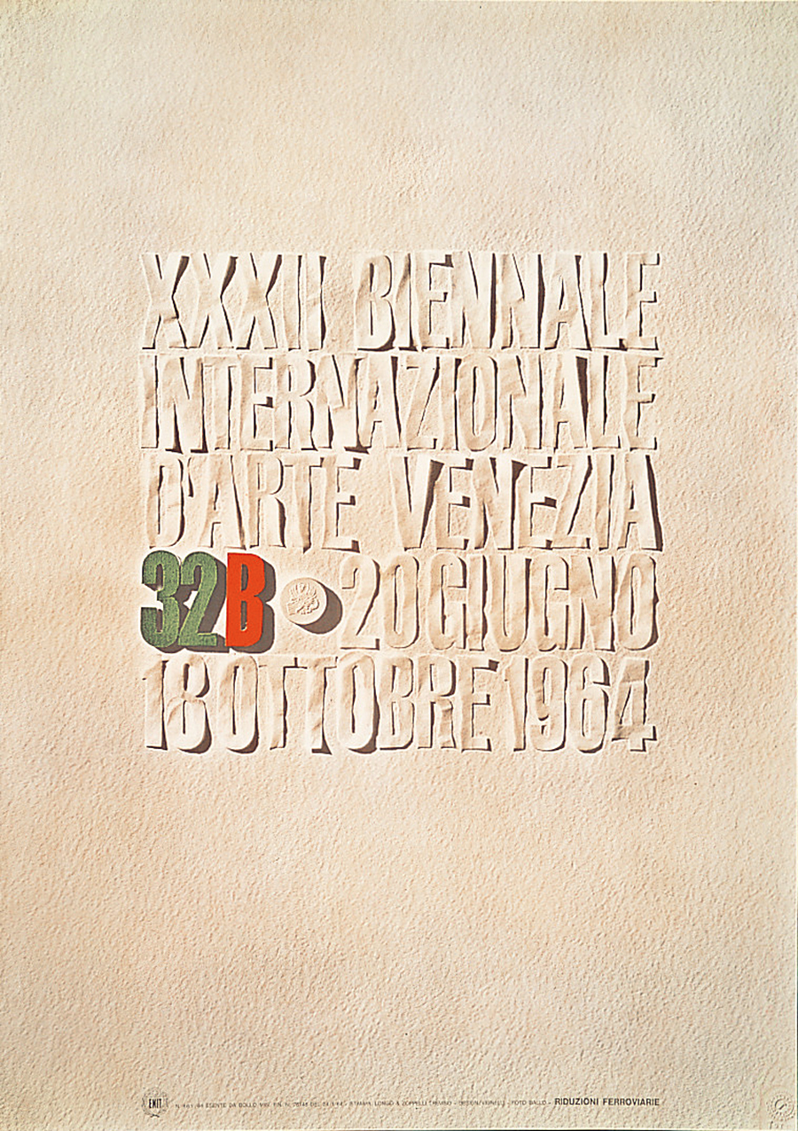 poster with hand cut typeface