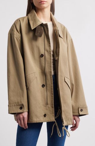 Contrast Corduroy Cotton Jacket