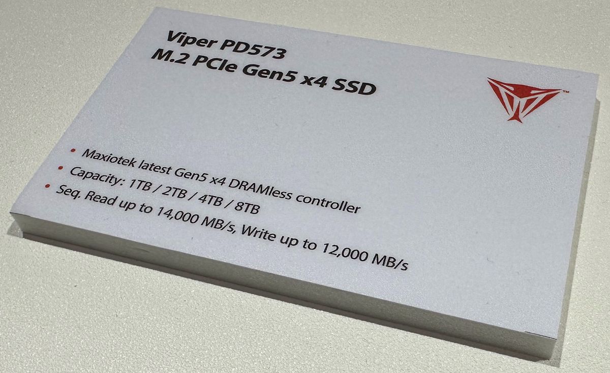 Patriot preps affordable 14 GB/s PCIe Gen5 SSD — Maxiotek controller ...