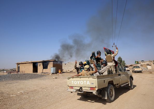 Shiite fighters from the Hashed al-Shaabi, south of Mosul on Oct. 30.