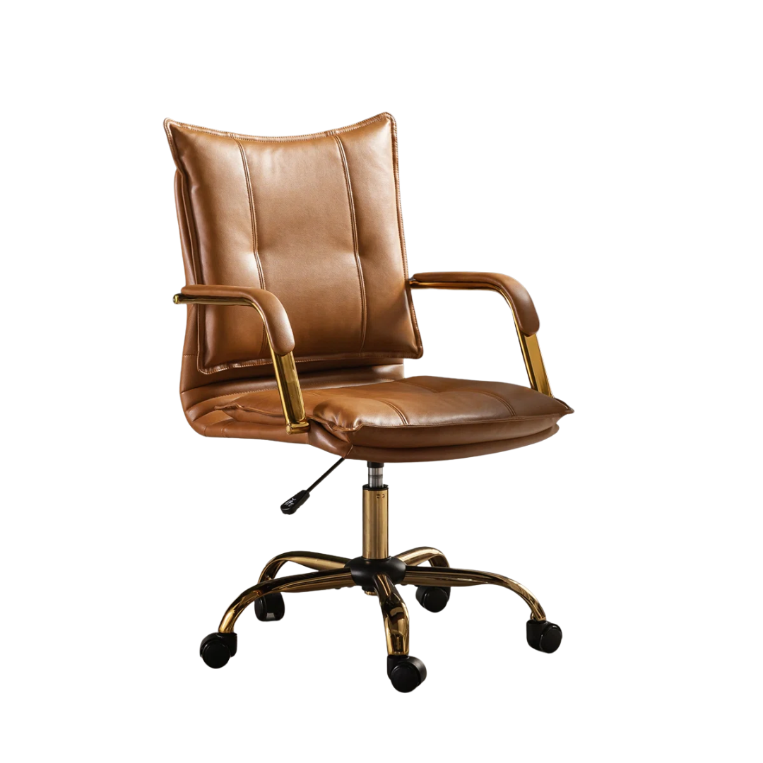 Kelly Clarkson Home Lundgren Faux Leather Task Chair With Padded Arms &amp;amp; Reviews | Wayfair