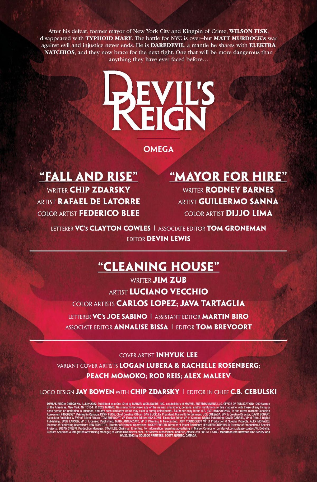 Devil's Reign: Omega #1