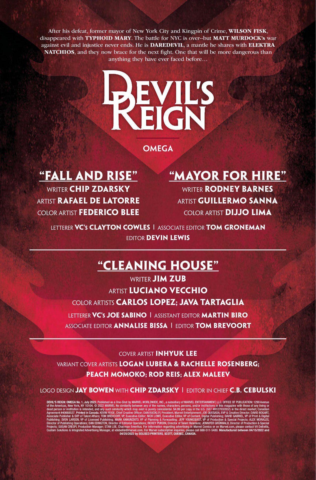 Devil's Reign: Omega #1