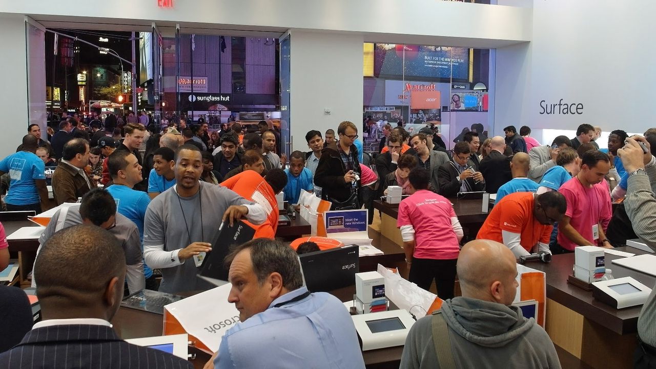 The NYC launch of Microsoft Surface and Windows 8