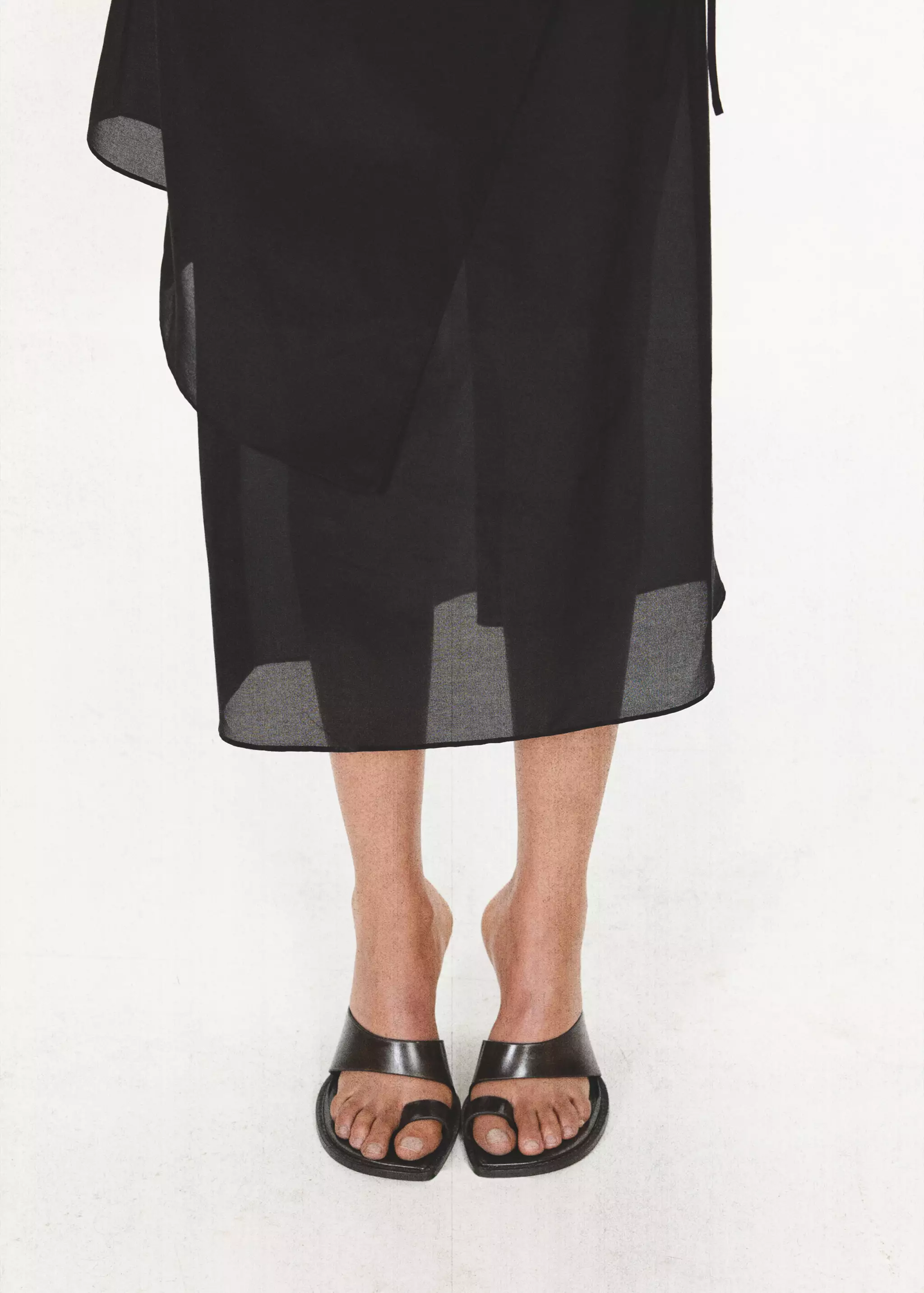 Leather Block Heel Sandals - Women | Mango USA