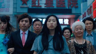 Netflix The Farewell shot of people in a group