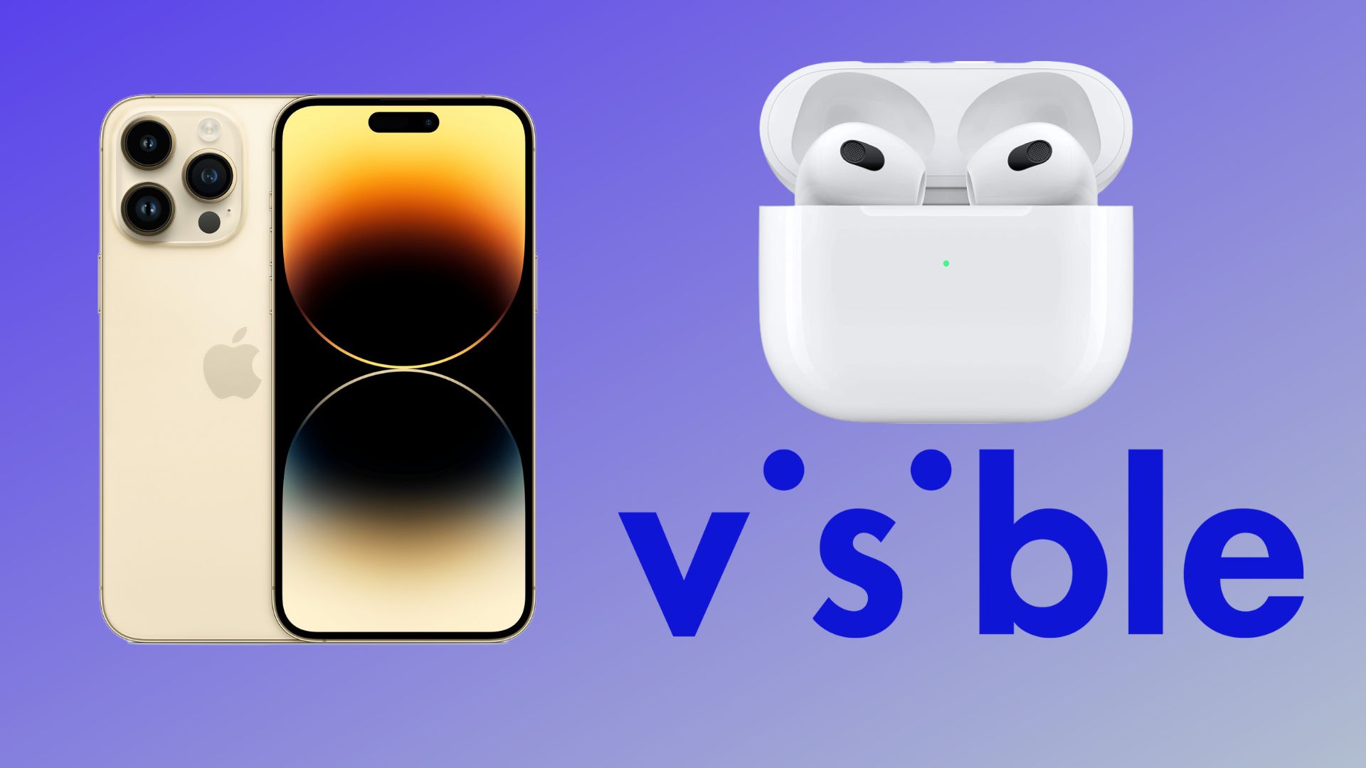 Buy an iPhone 14 Pro at Visible Wireless and get a pair of AirPods