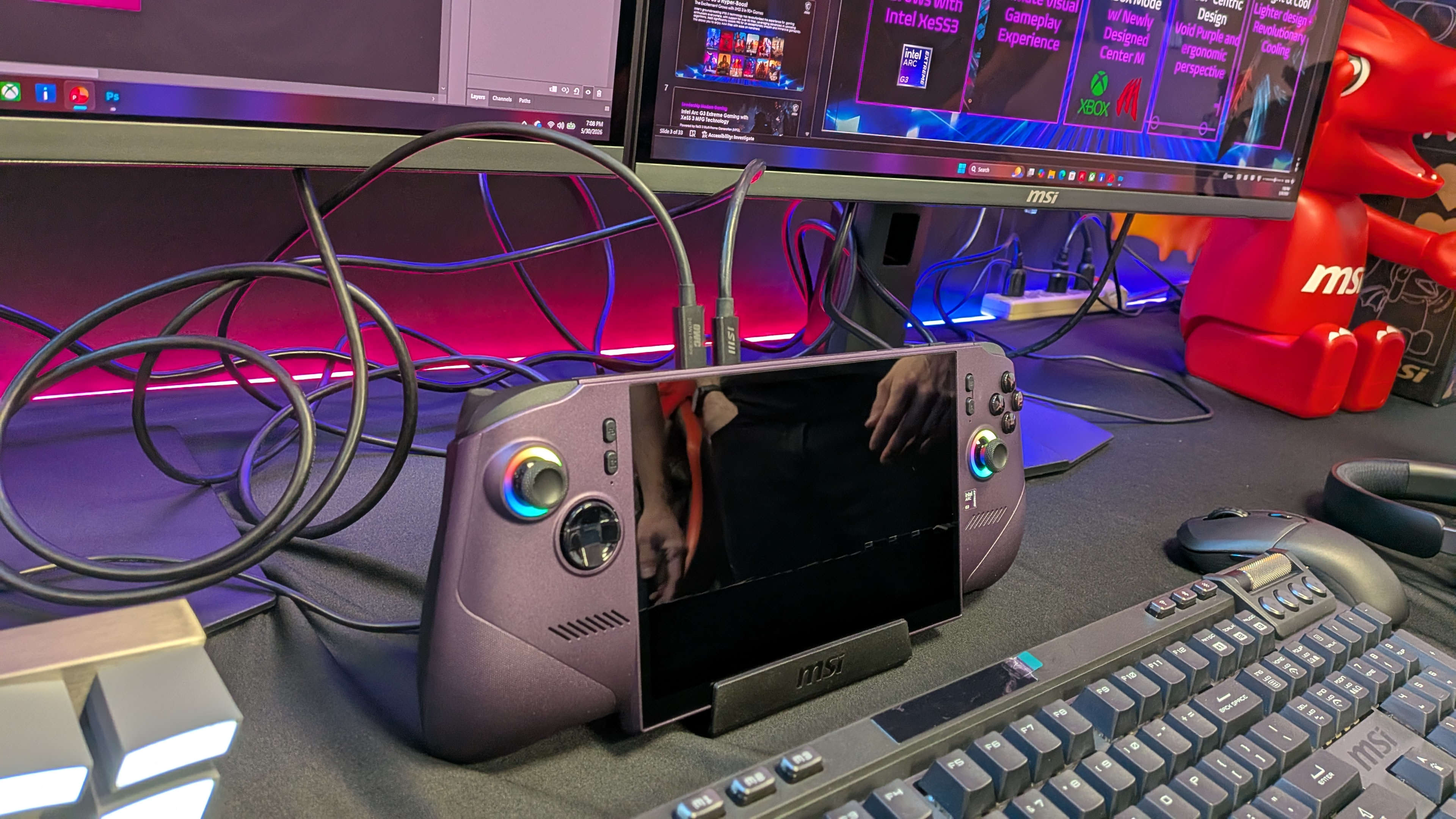 MSI Claw 8 EX AI+ handheld gaming PC