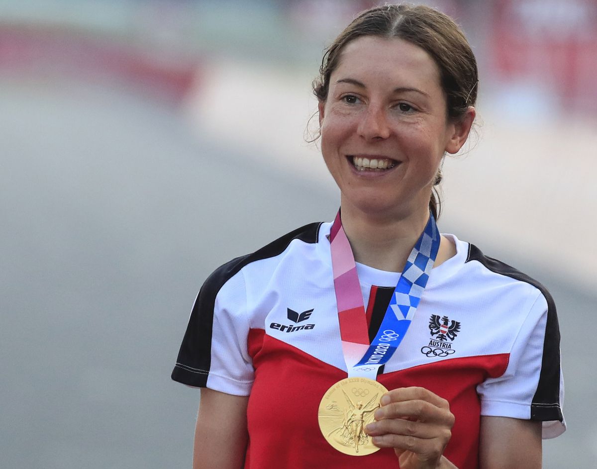 Tokyo 2020 Olympic Games - Olimpiadi Tokyo 2020 - Women&#039;s Road Race - Musashinonomori Park - Fuji Internetional Speedway 137 km - 25/07/2021 - Anna Kiesenhofer (Austria) - photo Luca Bettini/BettiniPhotoÂ©2021