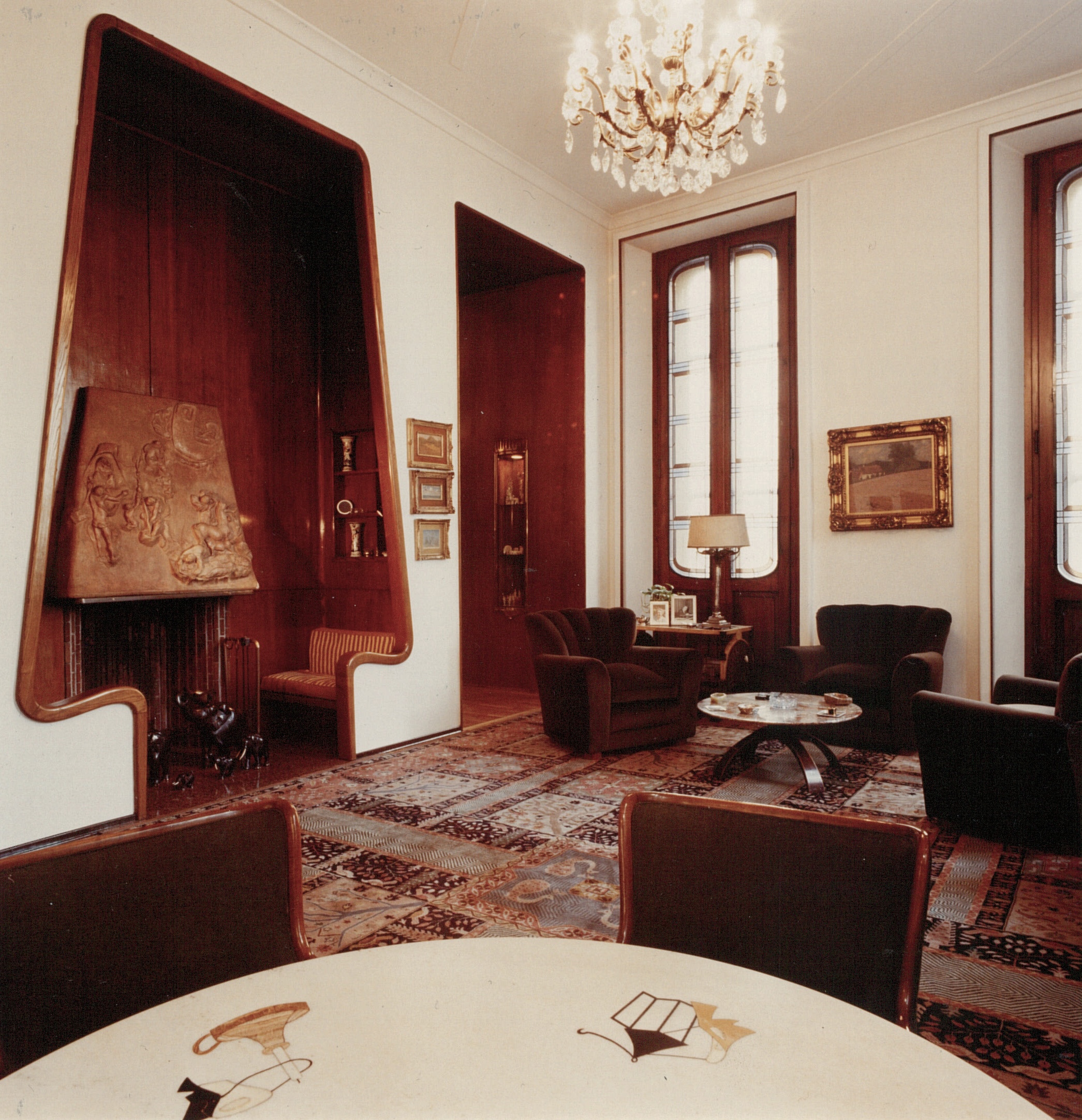Osvaldo Borsani apartment interior Milan