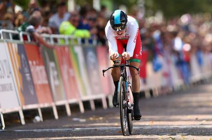 Geraint Thomas in a time trial