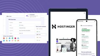 Hostinger VPS on a TechRadar Pro background