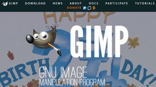 Website screenshot for GIMP