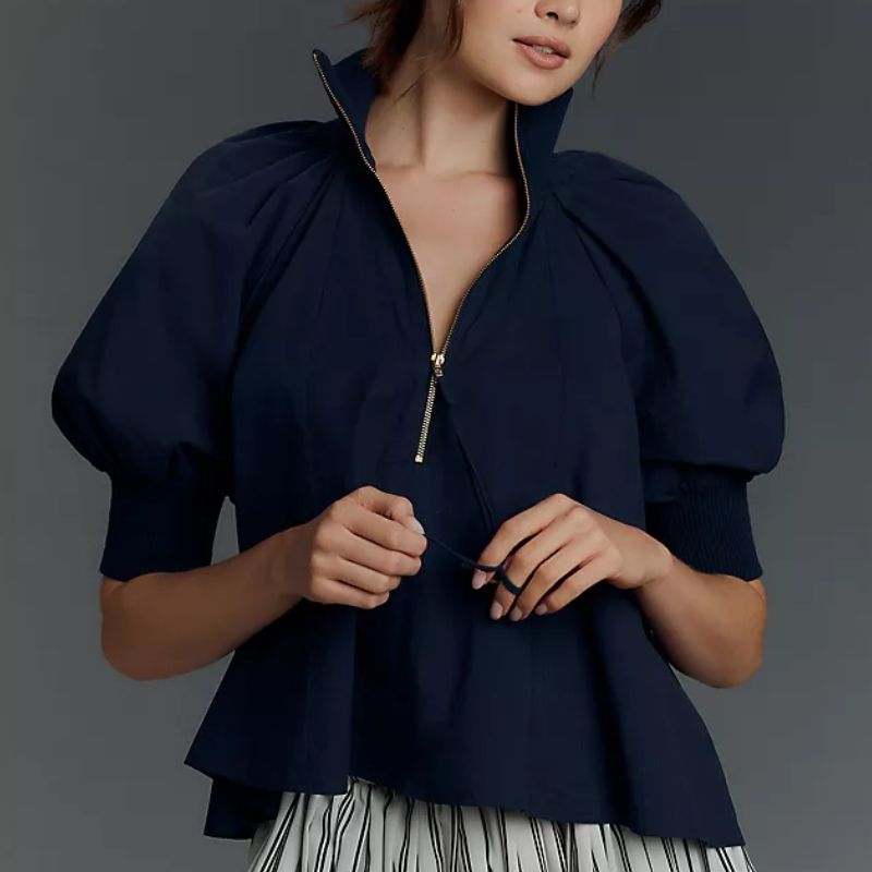 navy blouse