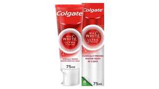 Colgate Max White Ultra Active Foam Teeth Whitening Toothpaste, 75ml, the best whitening toothpaste on our list