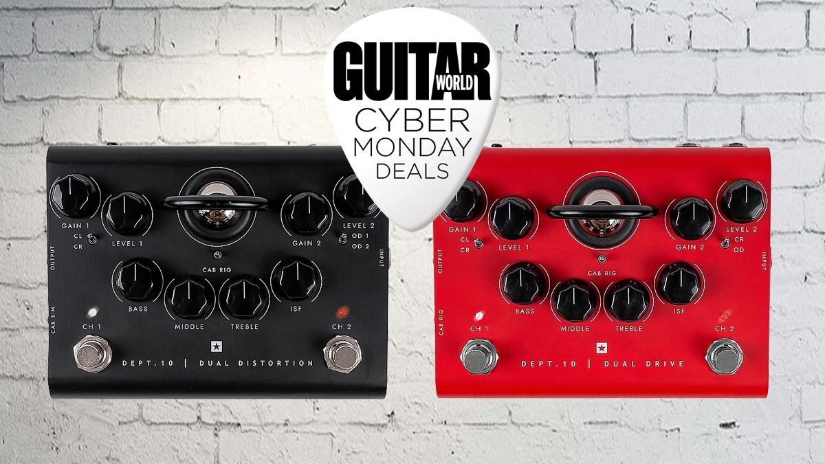 We gave Blackstar’s Dept. 10 overdrive and distortion pedals 5 star reviews – and they’re both currently $100 off in this mega Cyber Monday sale