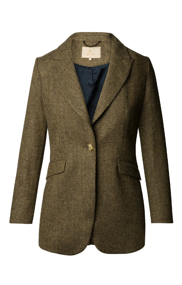 Ladies Longline British Tweed Blazer