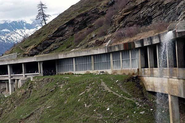 The tunnel to Switzerland transported riders through the tall stuff