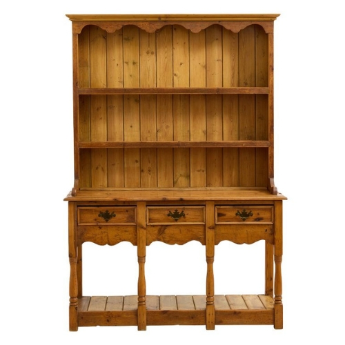 Rejuvenation, Vintage Traditional 19th Century Welsch Pine Hutch