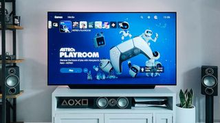 A shot of the best TV for PS5 in a home set up 