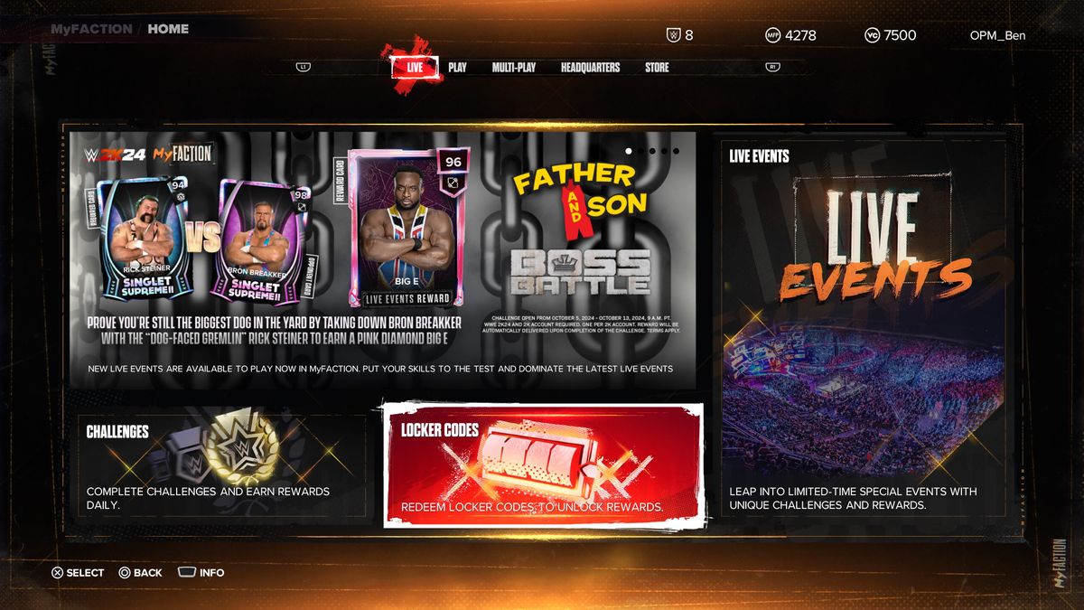 WWE 2K24 Locker Codes Guide To Free MyFaction Cards | GamesRadar+