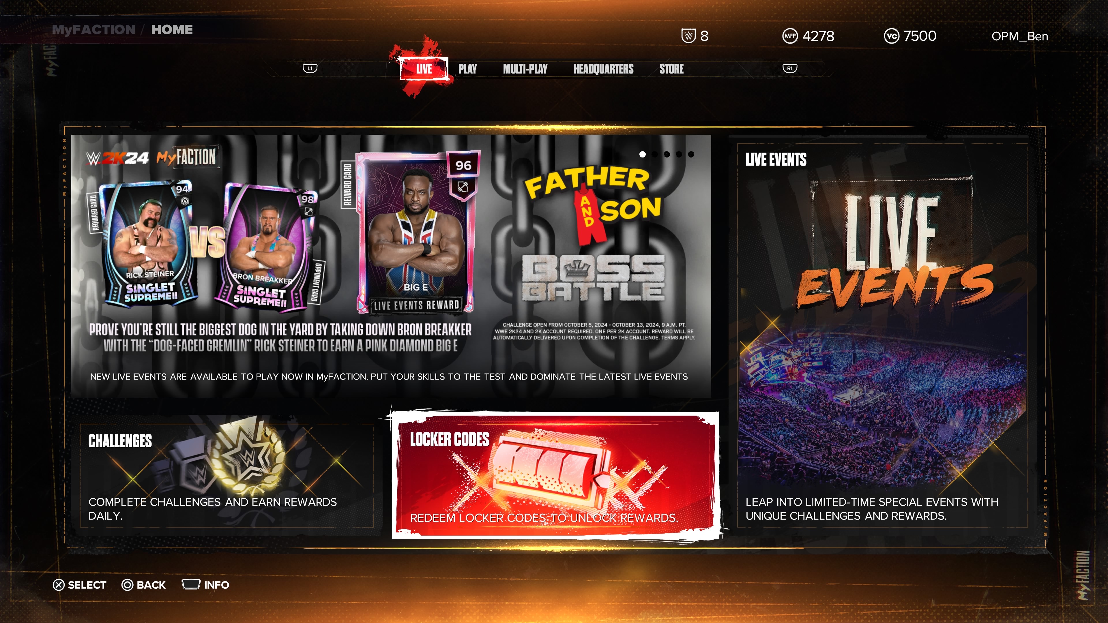 WWE 2K24 locker codes guide to free MyFaction cards