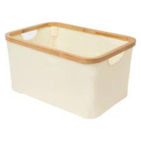 Foldable bamboo hamper | View at Wayfair