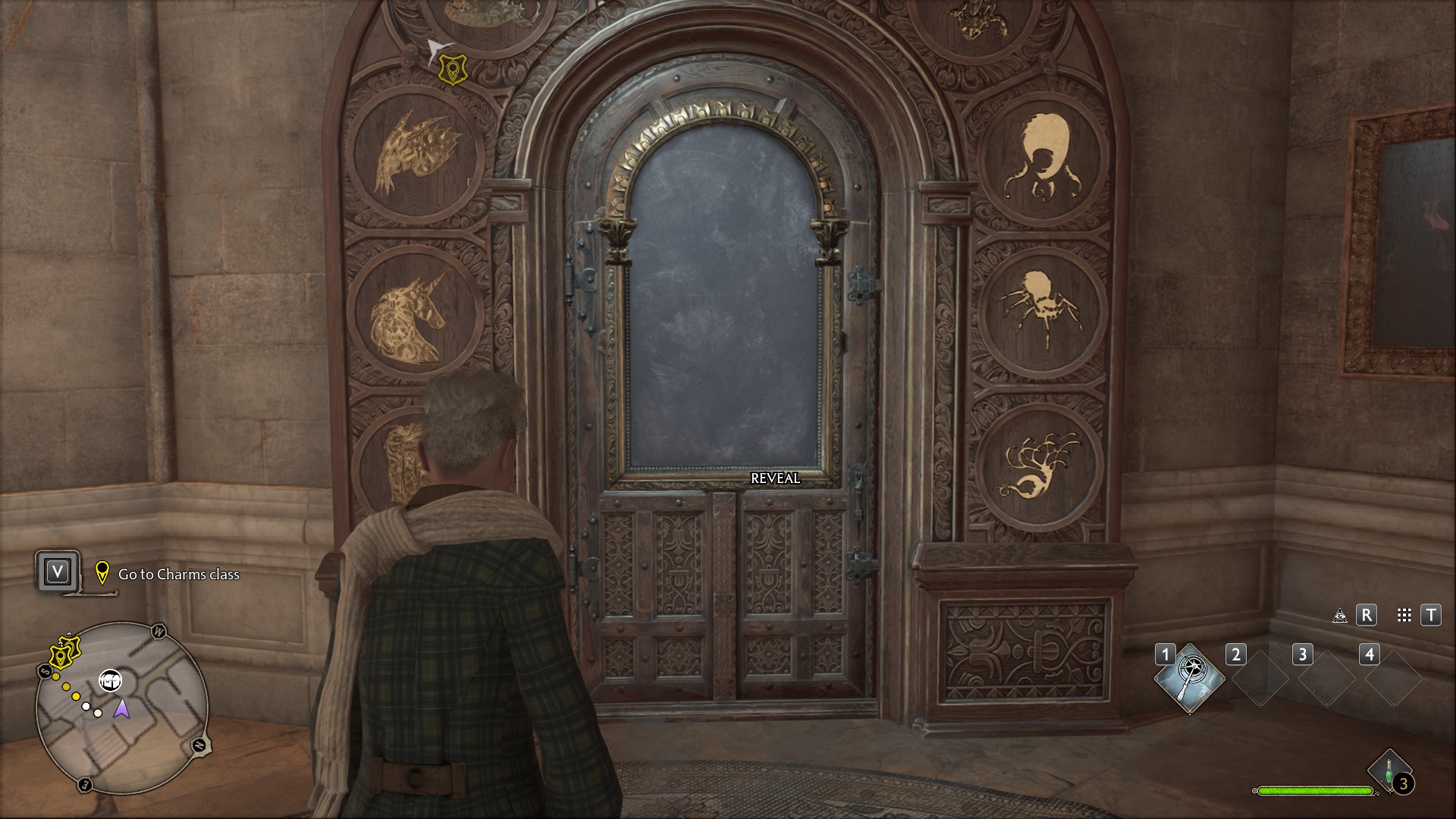 Porte du puzzle Hogwarts Legacy dans le hall central
