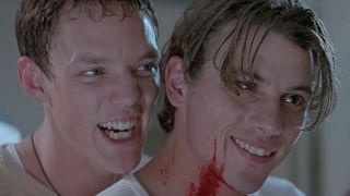 Skeet Ulrich and Matthew Lillard as Billy and Stu in Scream 1996 