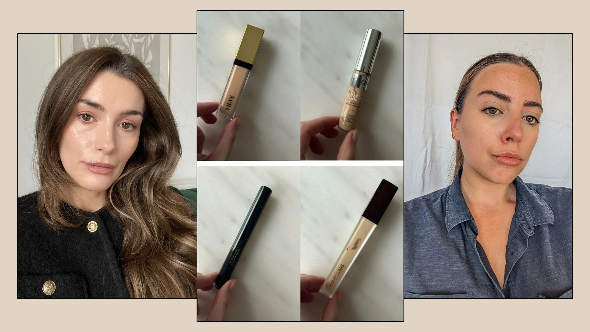 Eleanor Vousden and Shannon Lawlor wearing their favourite concealers