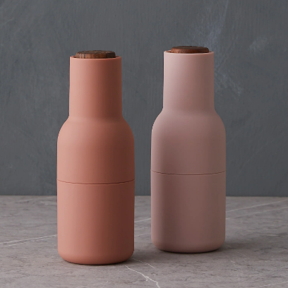 neutral colored salt and pepper mill