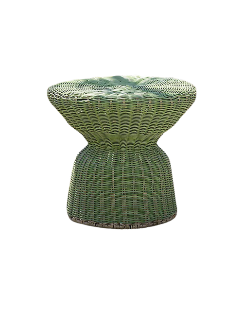 All Weather Wicker Side Table, Low