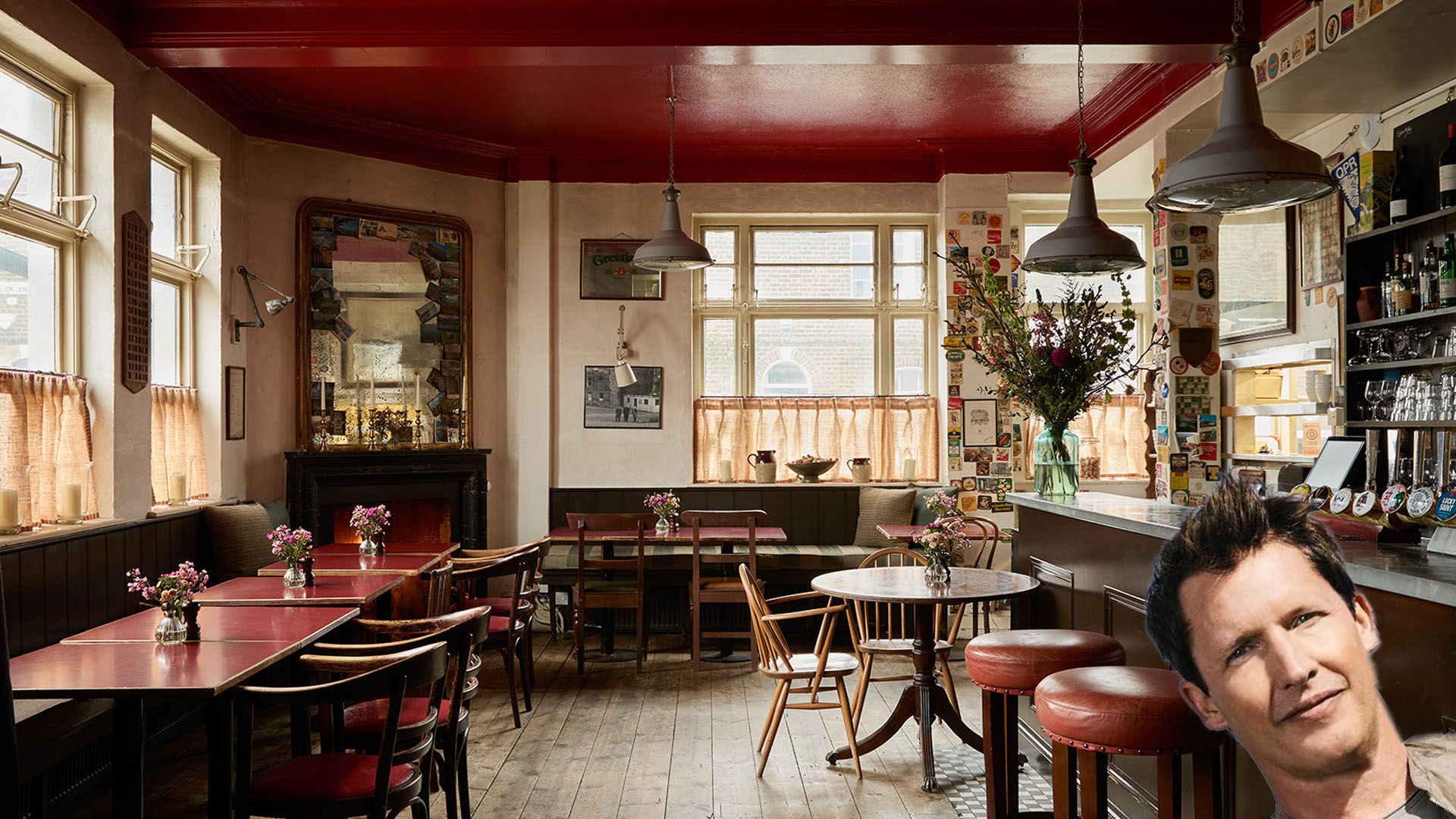 A photo inside the Carpenter's Arms. 