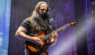 John Petrucci performs with Dream Theater at the Oslo Spektrum on May 19, 2022 in Oslo, Norway