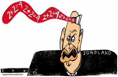 Political Cartoon U.S. Gordon Sondland Trump impeachment testimony