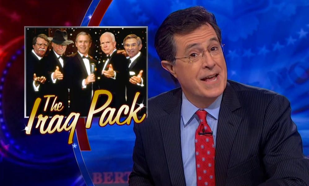 Stephen Colbert takes his turn laughing at Dick Cheney&amp;#039;s Iraq comments