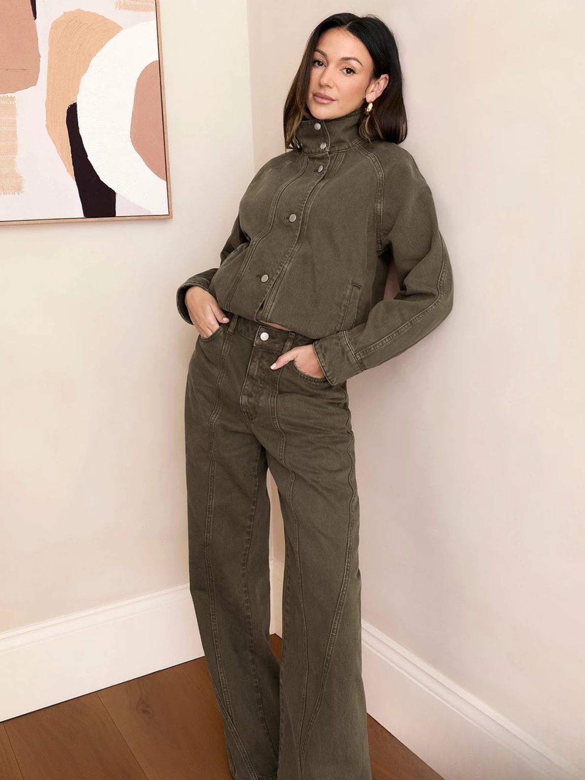 Very X Michelle Keegan, Seam Detail Wide Leg Jeans