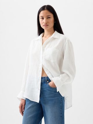 100% Linen Big Shirt