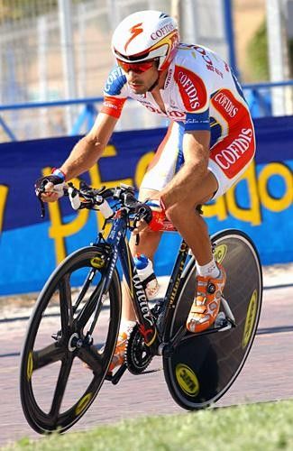 Bingen Fern&aacute;ndez (Cofidis) during his test against the clock