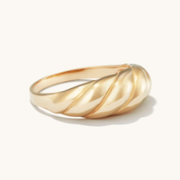 Thin Croissant Dôme Ring: was £300